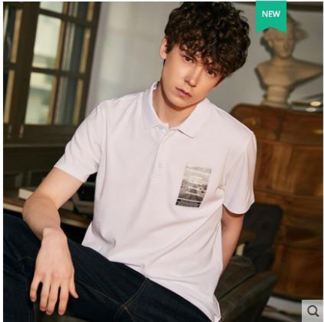 [해외] 여름신상 남성 패션 퀄리티 polo캐주얼 프린트 순면 반팔티셔츠 청년여름티셔츠