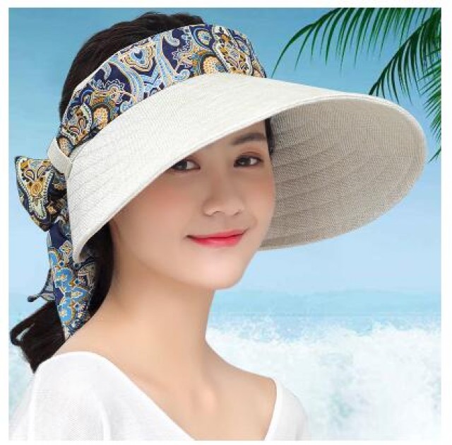 [해외] 인기신상 여성 여름 모자 썬캡 외출용 챙모자 접이식