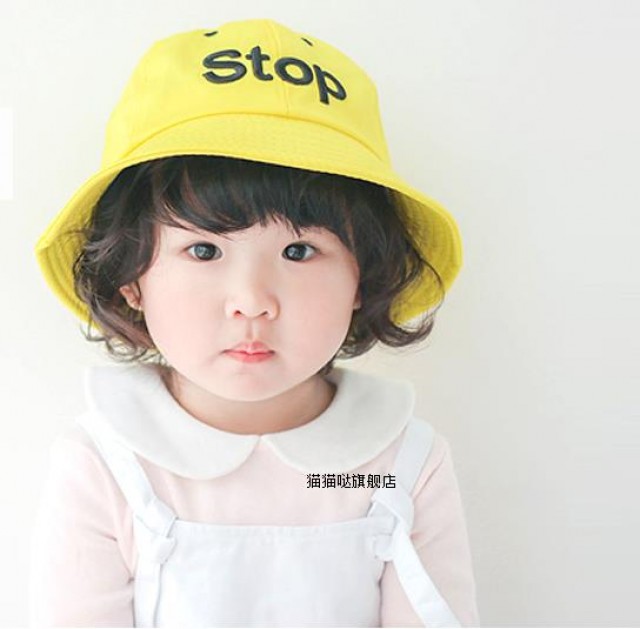 [해외] 봄신상 어린아이 아동 러블리 패션 벙거지 모자 차양 모래사장 모자