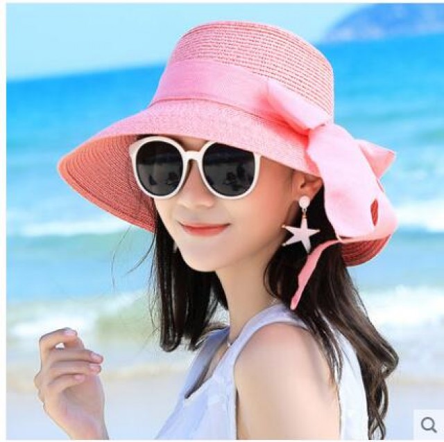 [해외] 여성 여름 모자 썬캡 밀집모자 패션모자