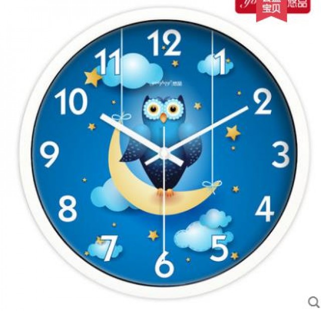 [해외] 가정용 귀여운 30cm캐릭터 창의 어린이 방시계 패션벽시계 모던쿼츠시계