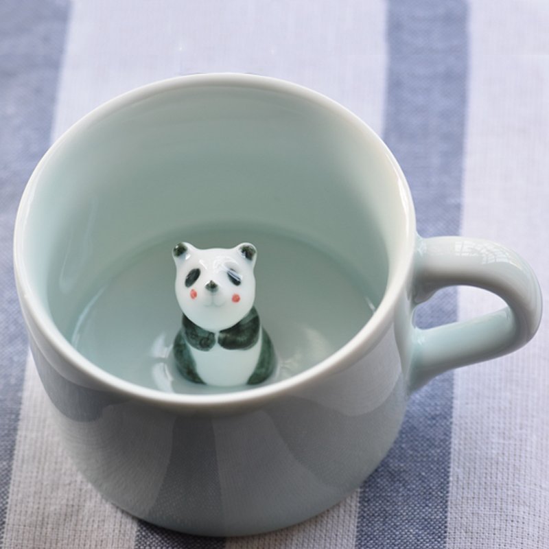 [해외] 3d입체 동물도자기 커피잔 찻잔 돌답례