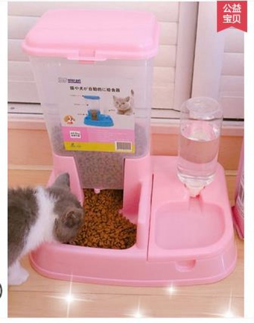 [해외] 핫신상 애완동물 자동급식기 고양이 강아지 식기 물병 그릇 식반