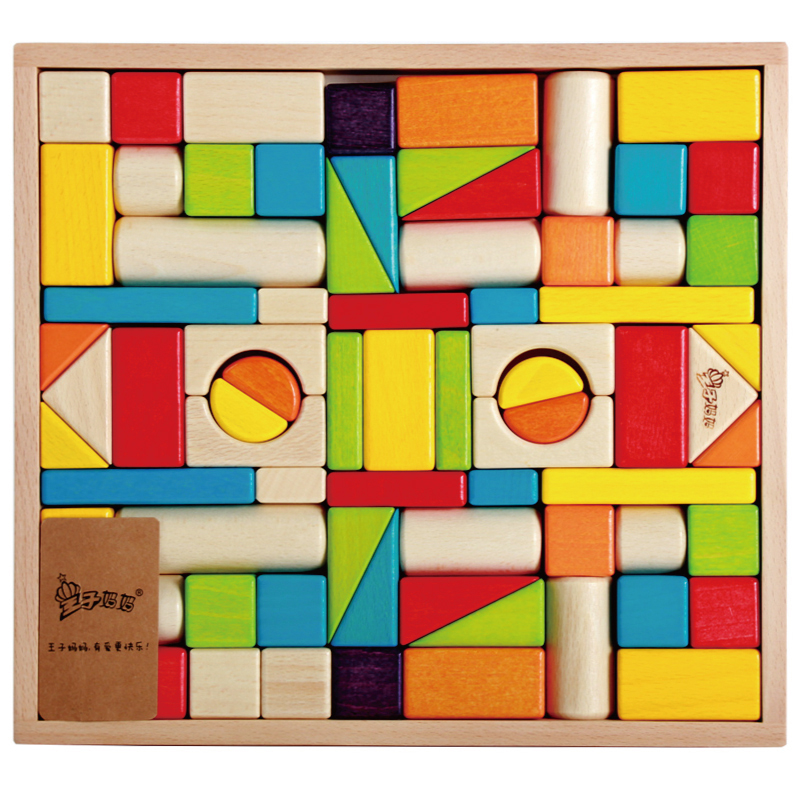 [해외] 어린이 완구 앃기놀이 목재 74조각 안전함 퍼즐놀이