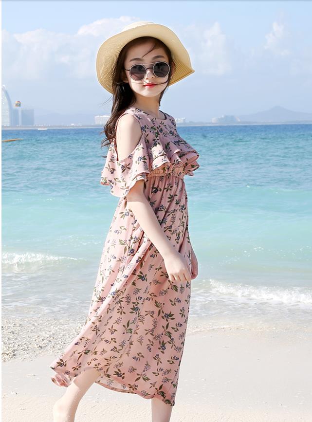 [해외] 여름신상 여아의류 패션 캐주얼 퀄리티 플라워 공주 쉬폰 원피스 아동복