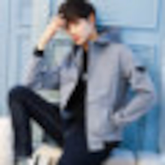 [해외]W14341A 슬림 잘 생긴 남자 청소년 얇은 섹션 캐주얼 봄 재킷의 추세의 남자 재킷 봄 2018 새로운 한국어 버전