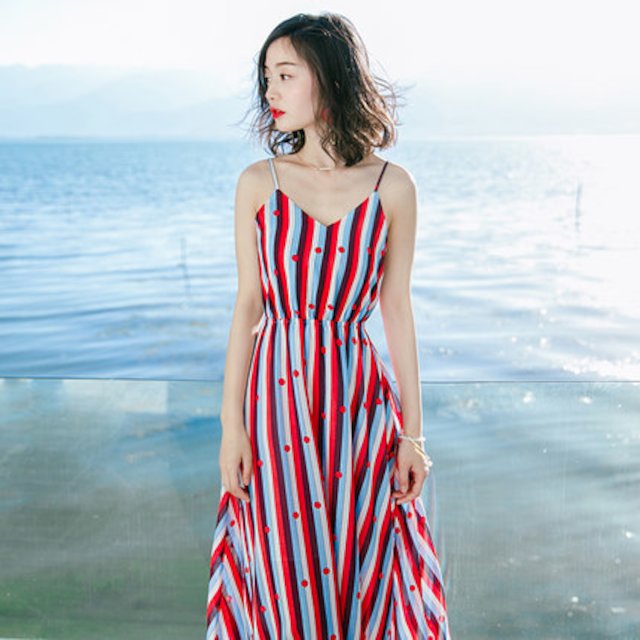 [해외] 신상 여성 여름 나시 해변 원피스