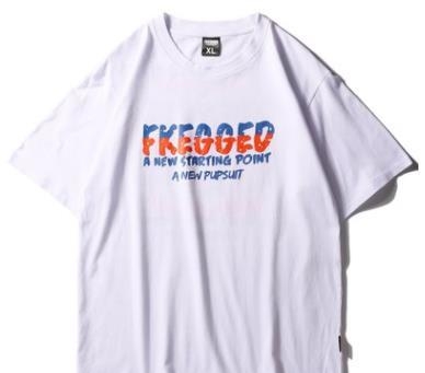 [해외] 남녀공용 FKEGGED 프린팅 반팔 티셔츠